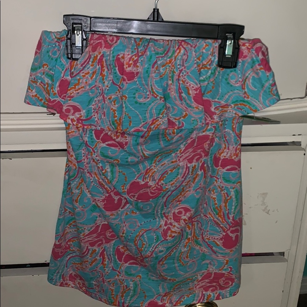 Lilly Pulitzer strapless top